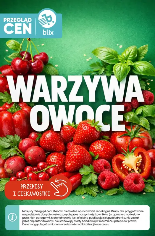 Biedronka - gazetka promocyjna Owoce i warzywa  - przegląd cen i ciekawostki  