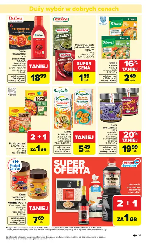 Carrefour - gazetka promocyjna Gazetka Carrefour od poniedziałku od wtorku 07.04 do soboty 11.04 - strona 33