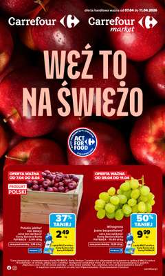 Carrefour - gazetka promocyjna Gazetka Weź to na świeżo od wtorku 07.04 do soboty 11.04