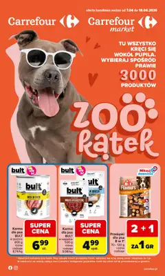 Carrefour - gazetka promocyjna Gazetka ZOO kątek od wtorku 07.04 do soboty 18.04