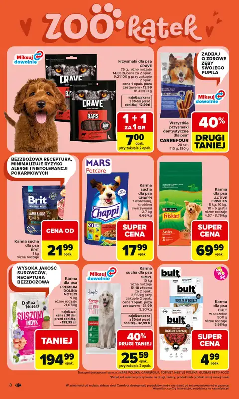 Carrefour - gazetka promocyjna Gazetka ZOO kątek od wtorku 07.04 do soboty 18.04 - strona 8
