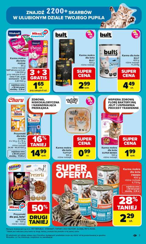 Carrefour - gazetka promocyjna Gazetka ZOO kątek od wtorku 07.04 do soboty 18.04 - strona 3