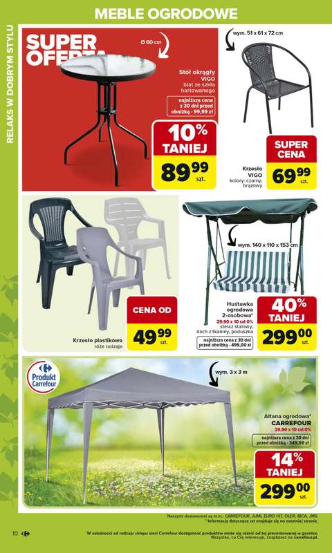 Carrefour - gazetka promocyjna Gazetka Ogród, gdzie kwitnie życie od wtorku 07.04 do soboty 02.05 - strona 10