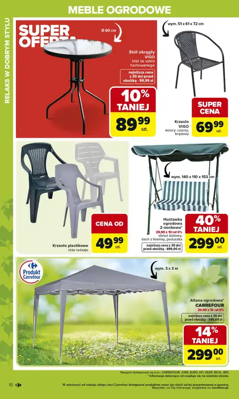 Carrefour - gazetka promocyjna Gazetka Ogród, gdzie kwitnie życie od wtorku 07.04 do soboty 02.05 - strona 10