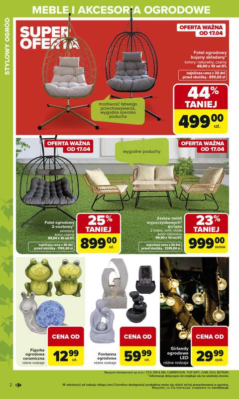 Carrefour - gazetka promocyjna Gazetka Ogród, gdzie kwitnie życie od wtorku 07.04 do soboty 02.05 - strona 2
