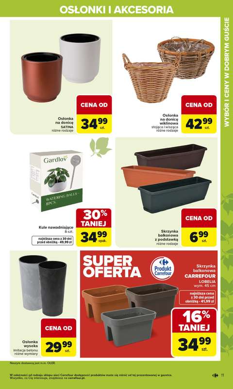 Carrefour - gazetka promocyjna Gazetka Ogród, gdzie kwitnie życie od wtorku 07.04 do soboty 02.05 - strona 11