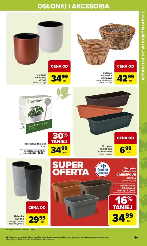 Carrefour - gazetka promocyjna Gazetka Ogród, gdzie kwitnie życie od wtorku 07.04 do soboty 02.05 - strona 11