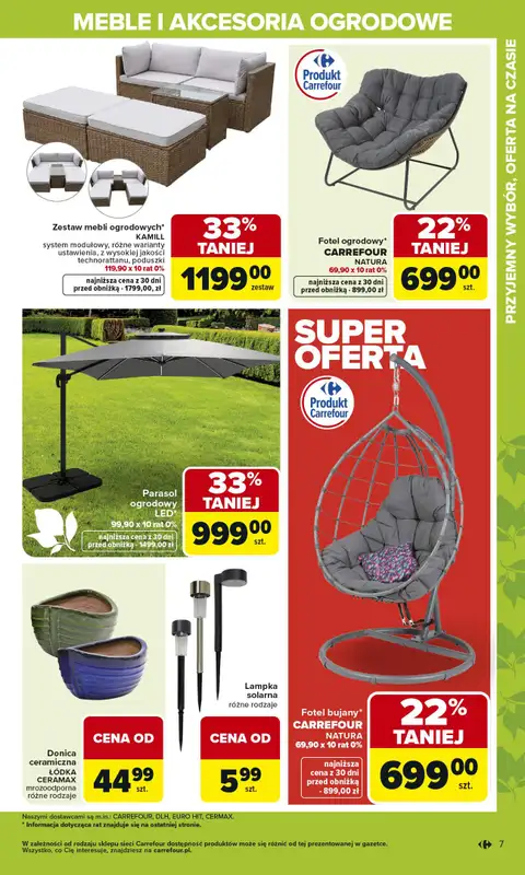 Carrefour - gazetka promocyjna Gazetka Ogród, gdzie kwitnie życie od wtorku 07.04 do soboty 02.05 - strona 7