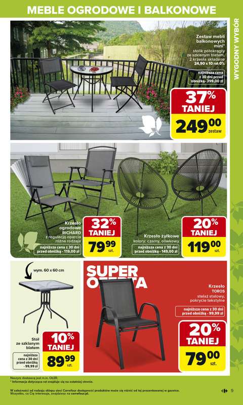 Carrefour - gazetka promocyjna Gazetka Ogród, gdzie kwitnie życie od wtorku 07.04 do soboty 02.05 - strona 9