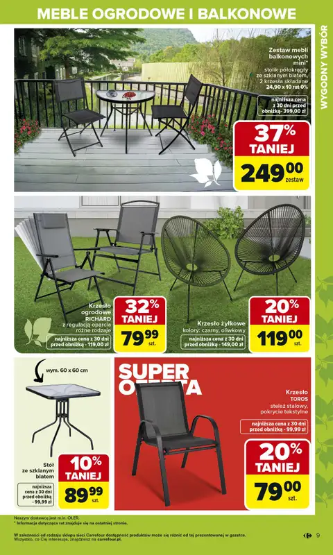 Carrefour - gazetka promocyjna Gazetka Ogród, gdzie kwitnie życie od wtorku 07.04 do soboty 02.05 - strona 9