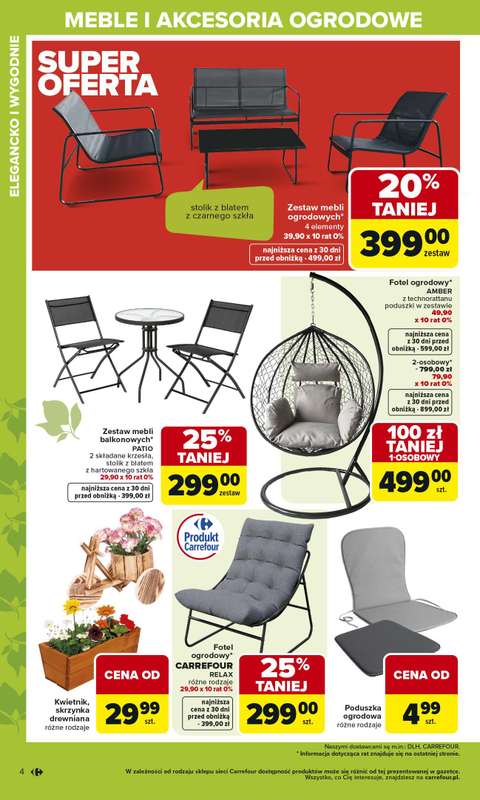 Carrefour - gazetka promocyjna Gazetka Ogród, gdzie kwitnie życie od wtorku 07.04 do soboty 02.05 - strona 4