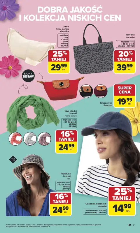 Carrefour - gazetka promocyjna Gazetka TEX na spotkanie z wiosną od wtorku 07.04 do soboty 18.04 - strona 9