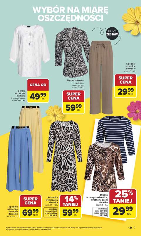 Carrefour - gazetka promocyjna Gazetka TEX na spotkanie z wiosną od wtorku 07.04 do soboty 18.04 - strona 7