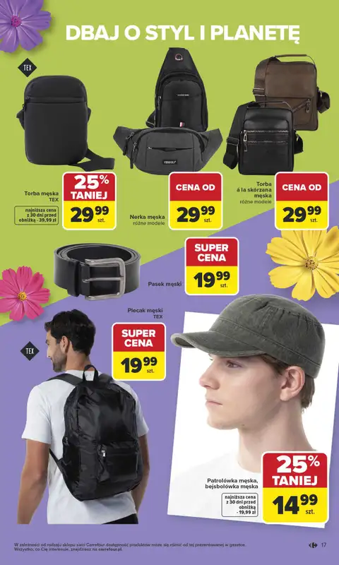 Carrefour - gazetka promocyjna Gazetka TEX na spotkanie z wiosną od wtorku 07.04 do soboty 18.04 - strona 17