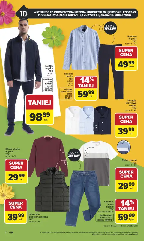 Carrefour - gazetka promocyjna Gazetka TEX na spotkanie z wiosną od wtorku 07.04 do soboty 18.04 - strona 12