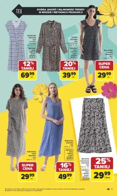 Carrefour - gazetka promocyjna Gazetka TEX na spotkanie z wiosną od wtorku 07.04 do soboty 18.04 - strona 5