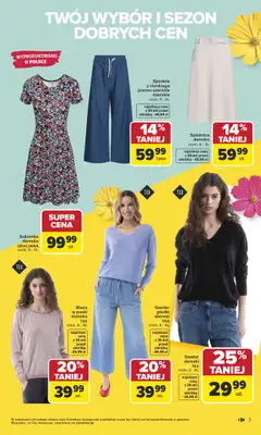 Carrefour - gazetka promocyjna Gazetka TEX na spotkanie z wiosną od wtorku 07.04 do soboty 18.04 - strona 3