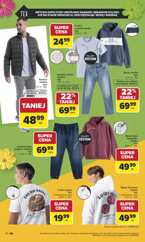 Carrefour - gazetka promocyjna Gazetka TEX na spotkanie z wiosną od wtorku 07.04 do soboty 18.04 - strona 10