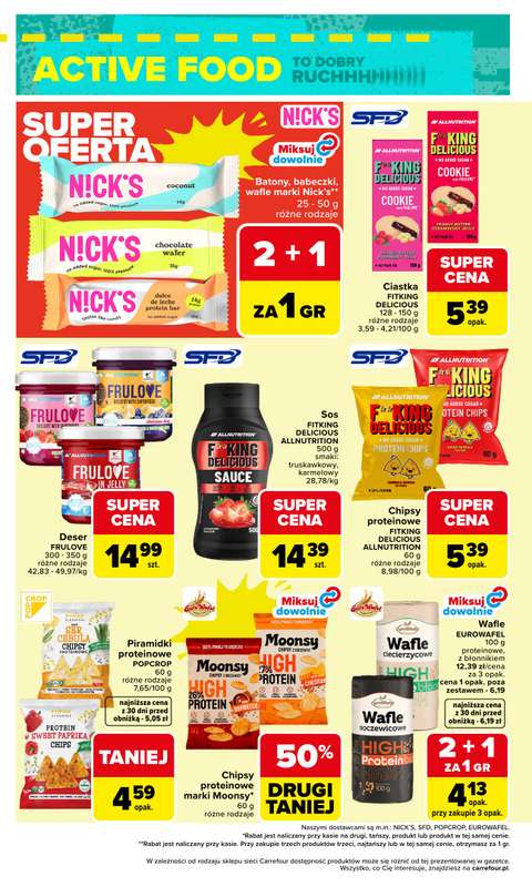 Carrefour - gazetka promocyjna Gazetka ACTIVE FOOD od wtorku 07.04 do soboty 18.04 - strona 4