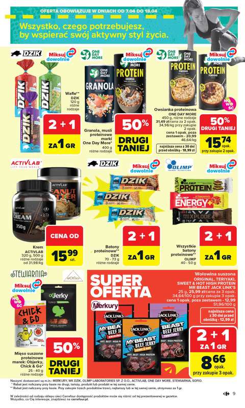 Carrefour Market - gazetka promocyjna Gazetka Carrefour Market od poniedziałku od wtorku 07.04 do soboty 11.04 - strona 11