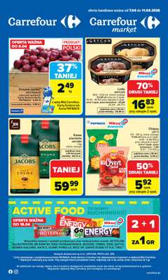 Carrefour Market - gazetka promocyjna Gazetka Carrefour Market od poniedziałku od wtorku 07.04 do soboty 11.04