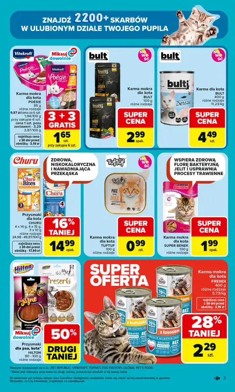 Carrefour Market - gazetka promocyjna Gazetka ZOO kątek od wtorku 07.04 do soboty 18.04 - strona 3