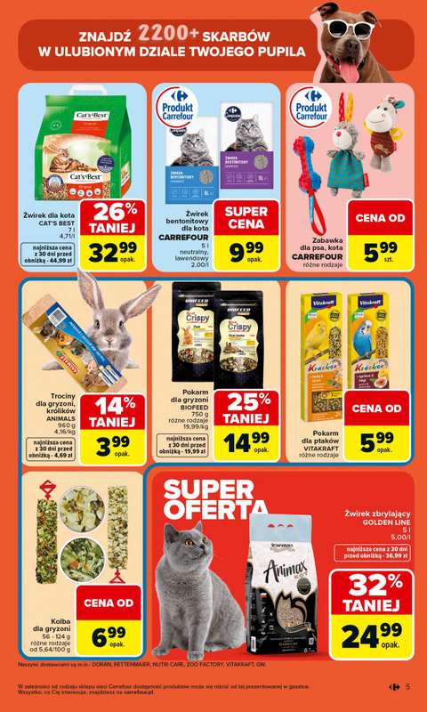 Carrefour Market - gazetka promocyjna Gazetka ZOO kątek  do soboty 18.04 - strona 5