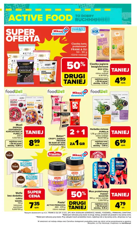 Carrefour Market - gazetka promocyjna Gazetka ACTIVE FOOD od wtorku 07.04 do soboty 18.04 - strona 6