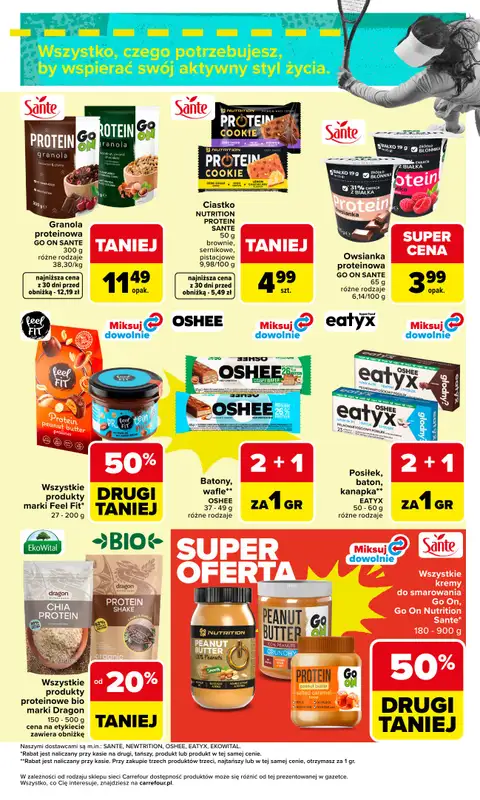 Carrefour Market - gazetka promocyjna Gazetka ACTIVE FOOD od wtorku 07.04 do soboty 18.04 - strona 3
