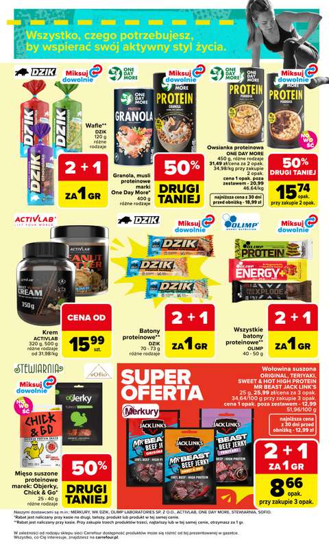 Carrefour Market - gazetka promocyjna Gazetka ACTIVE FOOD od wtorku 07.04 do soboty 18.04 - strona 5