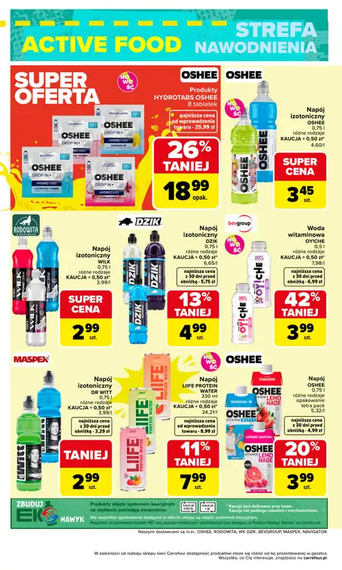 Carrefour Market - gazetka promocyjna Gazetka ACTIVE FOOD od wtorku 07.04 do soboty 18.04 - strona 8