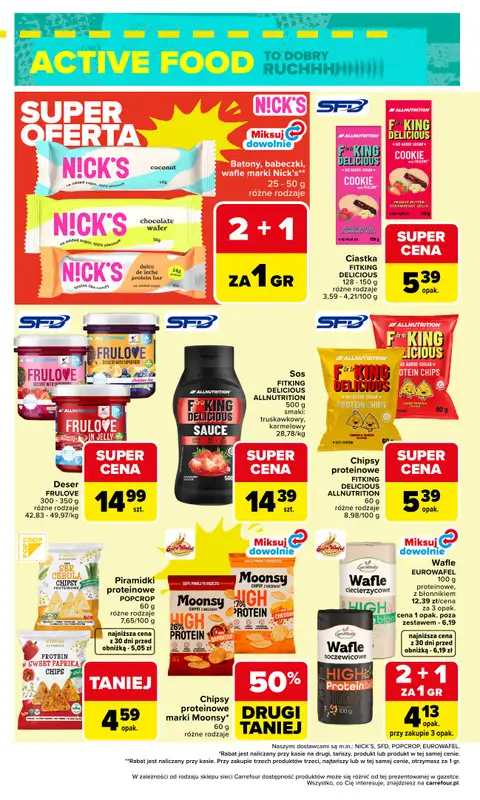 Carrefour Market - gazetka promocyjna Gazetka ACTIVE FOOD od wtorku 07.04 do soboty 18.04 - strona 4