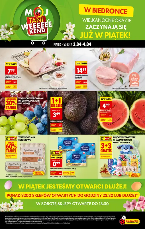 Biedronka - gazetka promocyjna Tani Weekend  