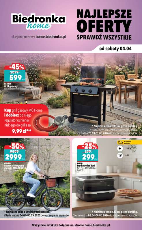 Biedronka Home - gazetka promocyjna Najlepsze oferty od soboty 04.04 do niedzieli 31.05