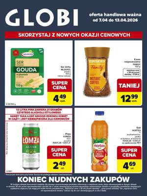 Globi - gazetka promocyjna Gazetka Globi od wtorku 07.04 do poniedziałku 13.04