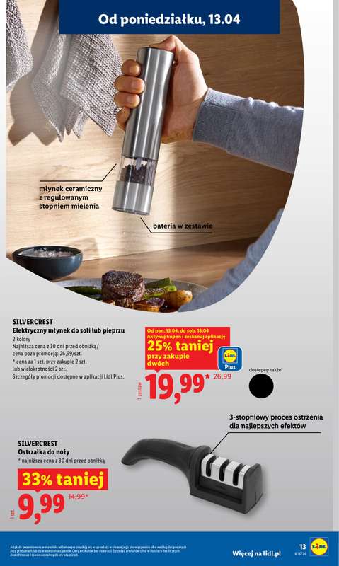 Lidl - gazetka promocyjna Katalog od poniedziałku 13.04 do soboty 18.04 - strona 13