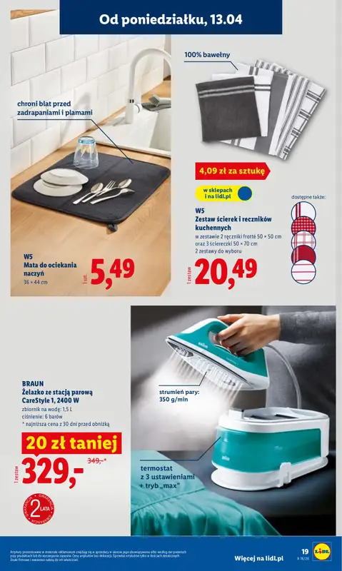Lidl - gazetka promocyjna Katalog od poniedziałku 13.04 do soboty 18.04 - strona 19