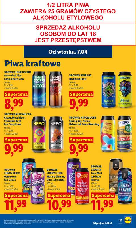 Lidl - gazetka promocyjna Oferta od wtorku od wtorku 07.04 do środy 08.04 - strona 29