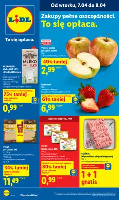 Lidl - gazetka promocyjna Oferta od wtorku od wtorku 07.04 do środy 08.04