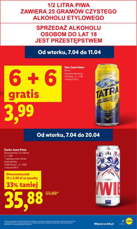 Lidl - gazetka promocyjna Oferta od wtorku od wtorku 07.04 do środy 08.04 - strona 7
