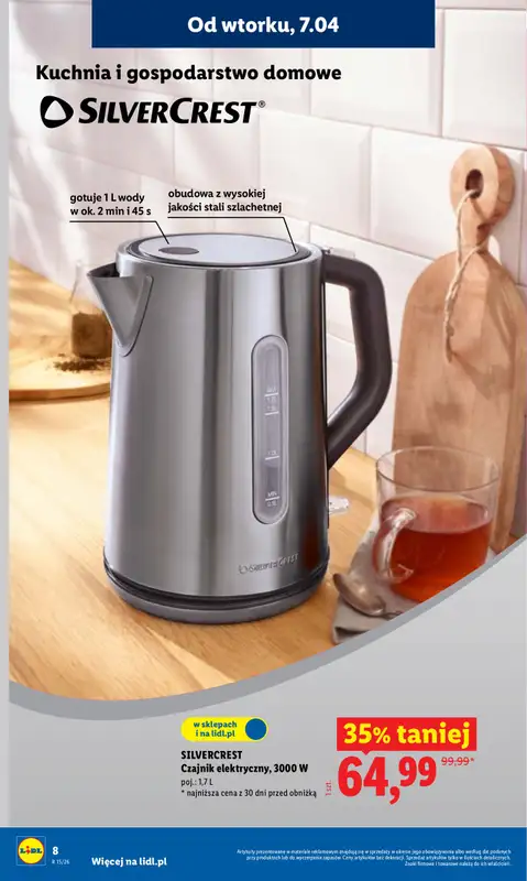 Lidl - gazetka promocyjna Oferta od wtorku od wtorku 07.04 do środy 08.04 - strona 8