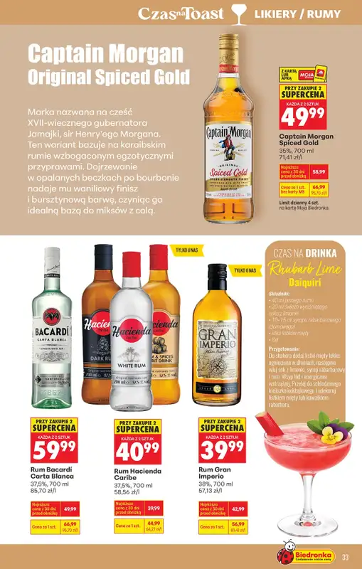 Biedronka - gazetka promocyjna Czas na Toast! od wtorku 07.04 do soboty 18.04 - strona 33