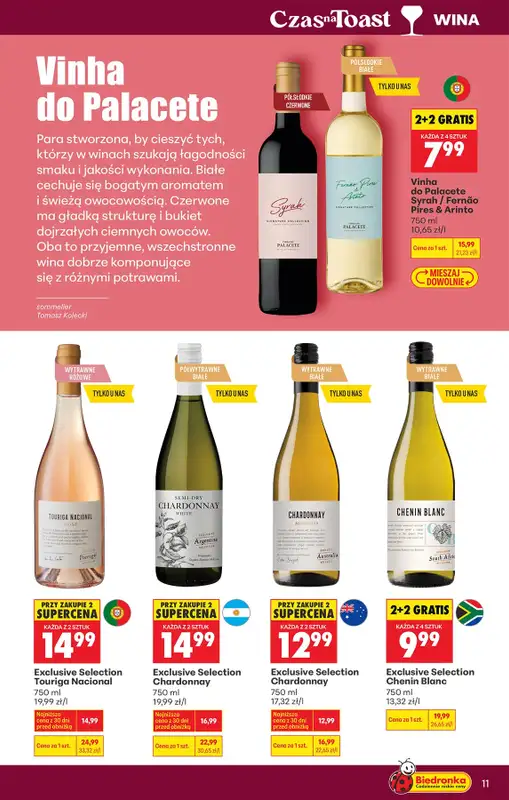 Biedronka - gazetka promocyjna Czas na Toast! od wtorku 07.04 do soboty 18.04 - strona 11