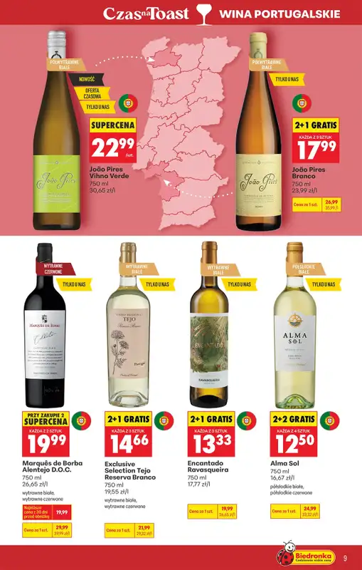 Biedronka - gazetka promocyjna Czas na Toast! od wtorku 07.04 do soboty 18.04 - strona 9