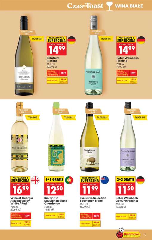 Biedronka - gazetka promocyjna Czas na Toast! od wtorku 07.04 do soboty 18.04 - strona 5