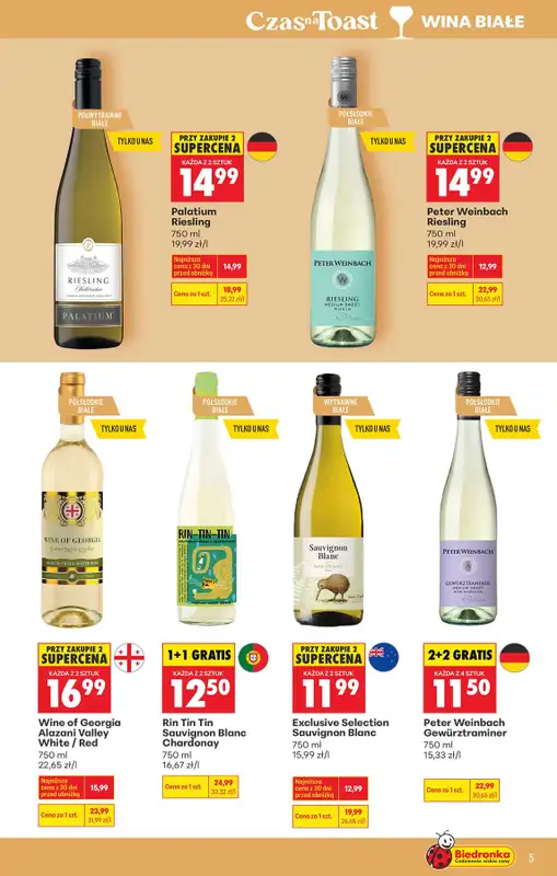 Biedronka - gazetka promocyjna Czas na Toast! od wtorku 07.04 do soboty 18.04 - strona 5