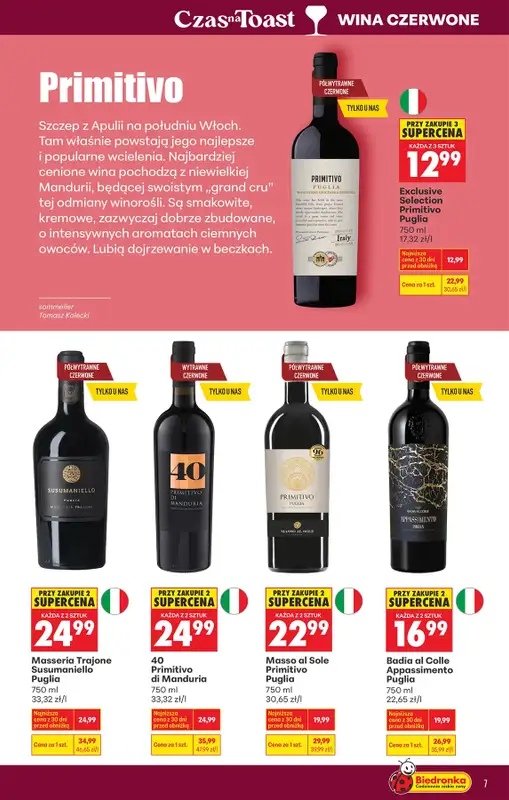 Biedronka - gazetka promocyjna Czas na Toast! od wtorku 07.04 do soboty 18.04 - strona 7