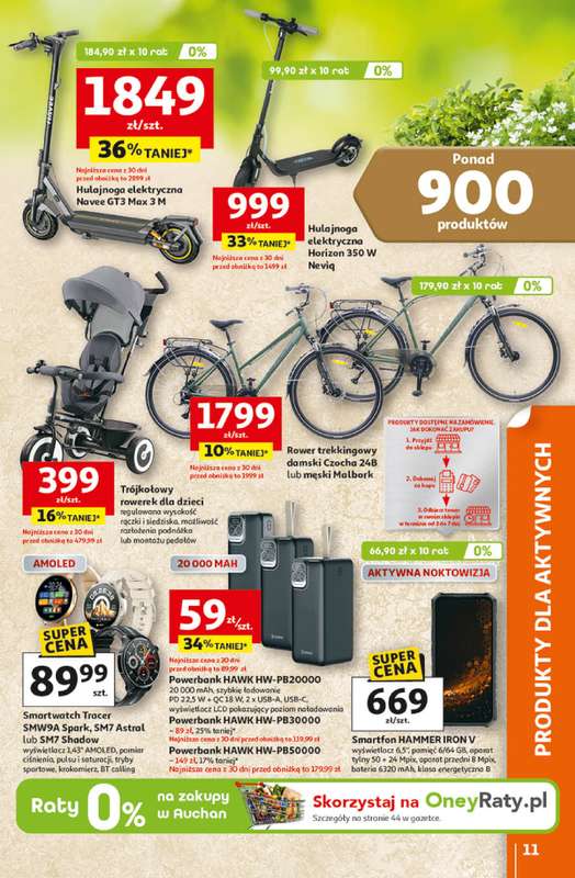 Auchan - gazetka promocyjna Gazetka 30 Lat Hipermarket Auchan od czwartku 09.04 do środy 15.04 - strona 11