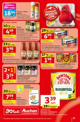 Auchan - gazetka promocyjna Gazetka 30 Lat Hipermarket Auchan od czwartku 09.04 do środy 15.04 - strona 27