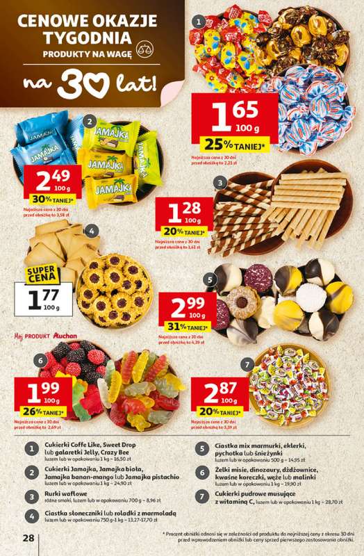 Auchan - gazetka promocyjna Gazetka 30 Lat Hipermarket Auchan od czwartku 09.04 do środy 15.04 - strona 28